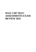 WGU C207 OA Partial test Questions & Answers 2023, WGU C207 Data Driven Decision Making Exam Questions and Answers Rated A+, WGU C207 OA Module 3 Data Driven Decision Making Questions and Answers (2023 Verified Answers), WGU C207 PreAssessmet Exam 2023, W