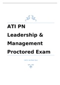 ATI PN Leadership/ ATI RN Leadership Management Proctored Exams BUNDLE & TEST BANKS | 100% Verified