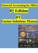 Financial Accounting for MBAs 8th Edition Easton Solutions Manua