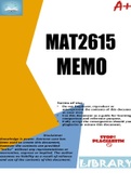 MAT2615 MEMO 2023