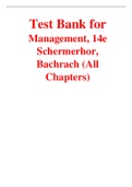 Management, 14e Schermerhor, Bachrach (Test Bank)