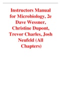 Microbiology, 2e Dave Wessner, Christine Dupont, Trevor Charles, Josh Neufeld (Instructors Manual)