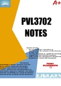 PVL3702 NOTES