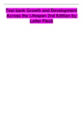 Growth and Development Across the Lifespan 2nd Edition Leifer Fleck Test Bank 