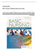 Test Bank - Basic Nursing: Thinking, Doing, and Caring, 2nd edition (Treas, 2018), Chapter 1-46 | All Chapters
