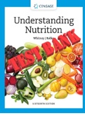 TEST BANK  for Understanding Nutrition 16th Edition Ellie Whitney and Sharon Rady Rolfes. ISBN 9780357447925. All Chapters 1-20. 