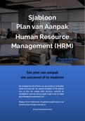 Plan van Aanpak Human Resource Management (HRM) | Sjabloon & Voorbeeld