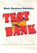Basic Business Statistics| Concepts and Applications 11th Edition by Mark Berenson, David Levine and Timothy C. Krehbiel. All Chapter 1-18.   TEST BANK