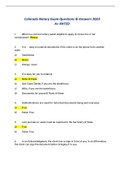 Colorado State Notary Exam Questions & Answers 2023 A+ RATED