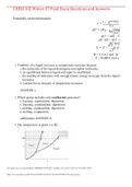 CHEM 102 Winter 07 Final Exam Questions and Answers,100% CORRECT