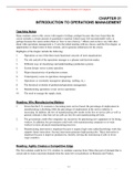 Operations Management, 14e William Stevenson (Solutions Manual)