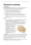 Samenvatting: hersenen & gedrag (9.5 gehaald)