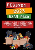 PES3701 NEW Exam Pack (2023) with great detailed notes. Get the Grades You Deserve!B