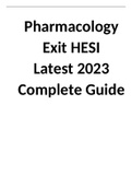 Pharmacology Exit HESI Latest 2023 Complete Guide