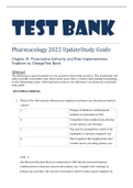 Test Bank Pharmacology 2023 Update Study Guide