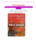 Test Bank for Gerontological Nursing 10th Edition By Eliopoulos (All Chapters Complete, 100% Verified Answers)