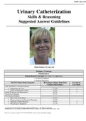 Urinary Catheterization Skills & Reasoning Suggested Answer Guidelines Sheila Dalton, 52 years old