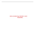     HESI A2 NEW FILE TESTED -2023  READING