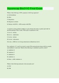 Squarecap Bio311C Final Exam | 155 Questions with 100% Correct Answers | Updated & Verified | 46 Pages