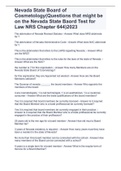 Nevada State Board of Cosmetology(Questions that might be on the Nevada State Baord Test for Law NRS Chapter 644)2023