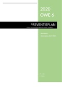 OWE 6: Preventieplan