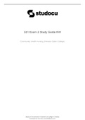 NSG 331 Exam 2 Study Guide| top rated 