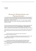 Discussion Pharmacokinetics and Pharmacodynamics