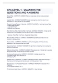 CFA LEVEL 1 - QUANTITATIVE  QUESTIONS AND ANSWERS
