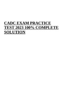 CADC Illinois Certified Addiction Drug Counselor | CADC EXAM PRACTICE TEST 2023 100% COMPLETE SOLUTION