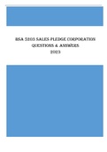 BSA 5203 Sales Pledge Corporation Questions & answers 2023