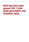 HESI Question bank  pharm EXIT EXAM  WITH QUESTIONS AND  ANSWERS 2023 LATEST VERSION UPDATED