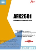 AFK2601 Assignment 1 Semester 1 2023