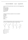 this document contain an helpful revision and practice questions and answers for organic 1
