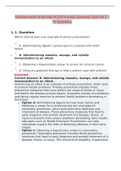 NCLEX Fundamentals of Nursing Practice Questions Quiz Set 1 | 75 Questions