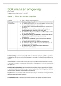 Samenvatting leerstof mens en omgeving, p.3 Fontyscollege