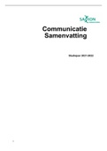 Samenvatting  Communicatie  - (Hoorcolleges + reader + Boek ‘Media en publiek’ ) | Creative business saxion