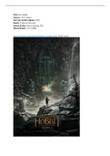 Engels boekverslag The Hobbit, 4 VWO