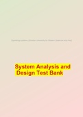 System Analysis and Design Test Bank