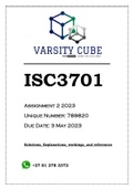 ISC3701 Assignment 2 2023 (789820)