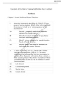 Test Bank For Essentials of Psychiatric Nursing 2nd Edition Boyd Luebbert Test Bank