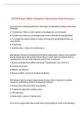 CCTN Exam With Complete Questions And Answers