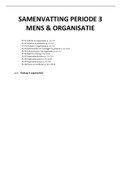 Samenvatting Mens en Organisatie P3 (Gedrag in organisaties)