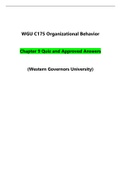 WGU C715 Organizational Behavior Exams PACKAGE DEAL | BUNDLE contains Exams, chapter quiz, pre-assessment exam, and complete study guides  for Western Governors University | Latest 2023/2024 solutions