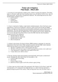 Texas Law of Agency Final Exam-RELE 2301 Questions and Answers elaborations (GRADED A)
