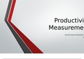HCA 240 Week 5 CLC Assignment, Productivity Measurement