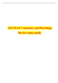ATI TEAS 7 Anatomy and Physiology Review study guide