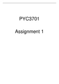 PYC3701 Assignment 1 Semester 1 2023