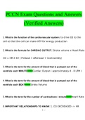 PCCN Exam Questions and Answers (2022/2023) (Verified Answers) 1. Document information