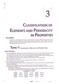 Classification of elements and periodicity  in properties summary.