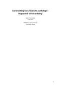 Psychopathologie | Samenvatting boek 'Klinische psychologie - Diagnostiek en behandeling' (NL, 2023)